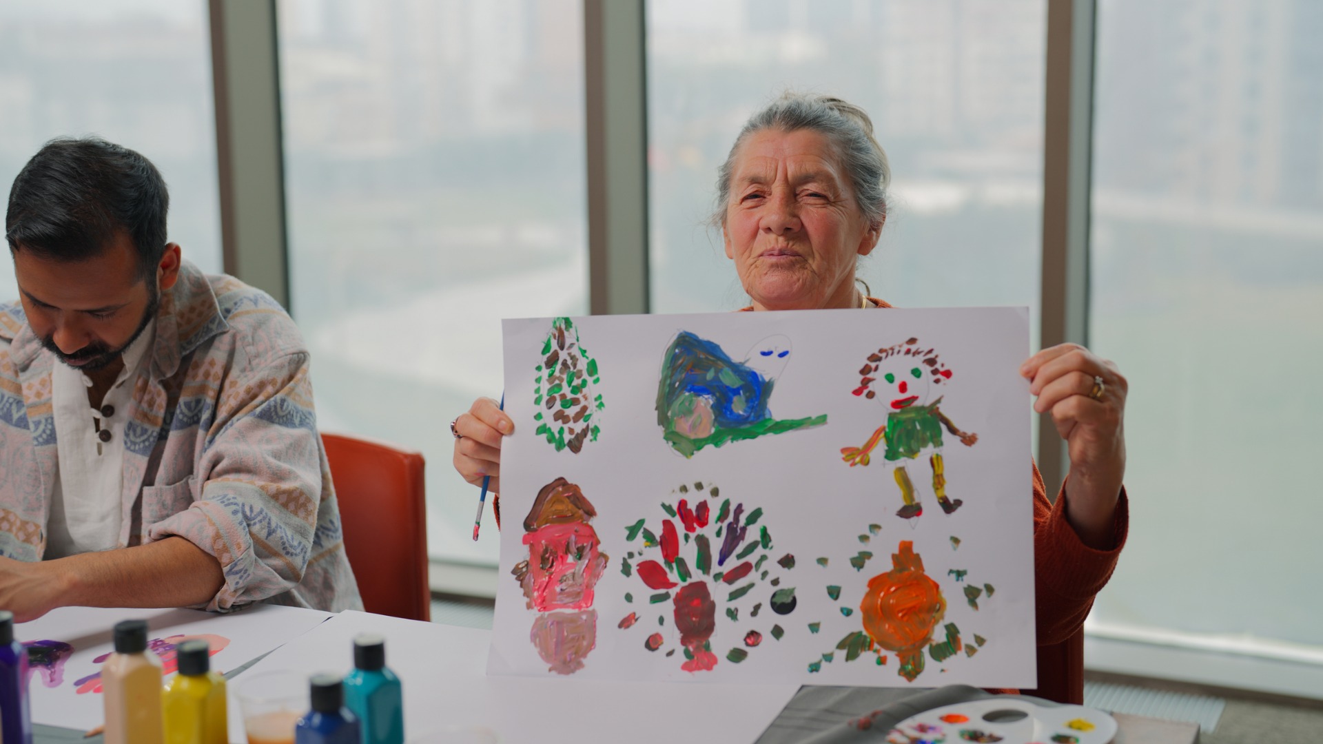 A community art group showing their work